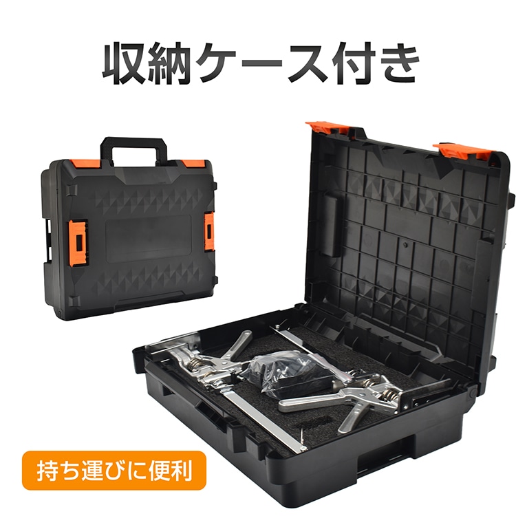 ハンドリフティングツールジャッキ 1台2役 耐荷重200kg 2段階下降速度調整 上け高さ210mm 精密目盛り 収納ケース付き 木工クランプ ジャック昇降 修理 清掃 wk012 - 画像 (9)