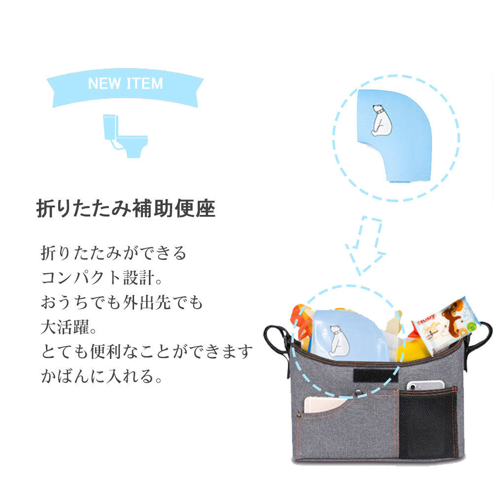 補助便座 折りたたみ トイトレ 携帯 おまる トイレ 男の子 女の子 トイレトレーニング 持ち運び 便座 幼児 かわいい おしゃれ 子供 トイレ 子供用トイレ キッズ用トイレ D-44 - 画像 (5)
